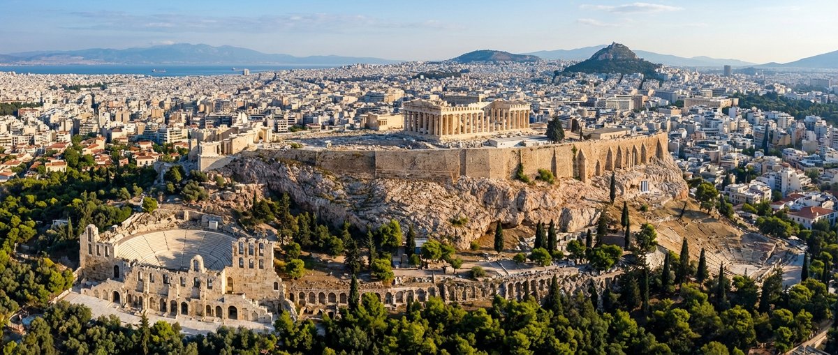 L'Acropole d'Athènes - Vue panoramique